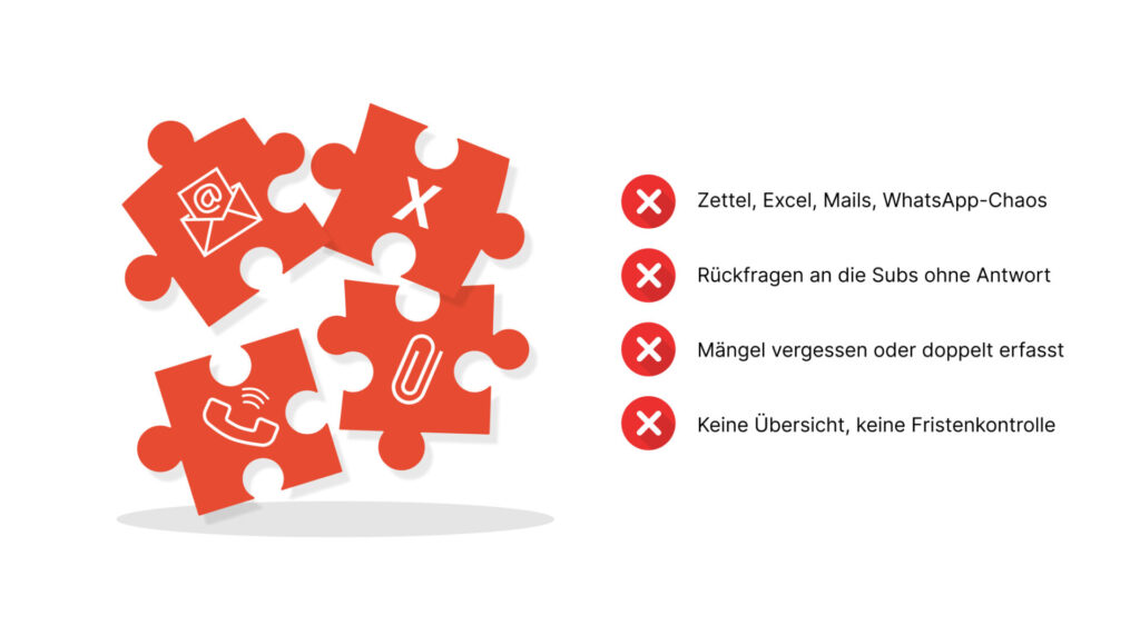 Tool Puzzle Bauleiter Projektleiter