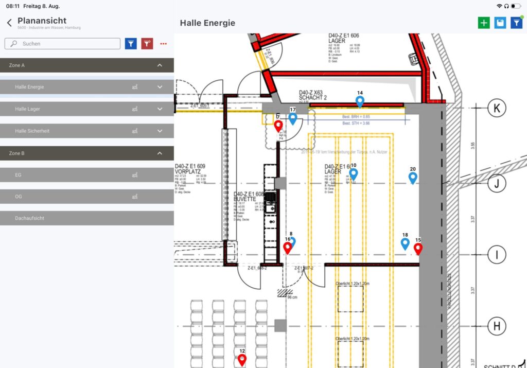 Realview Maengelmanagement Planansicht
